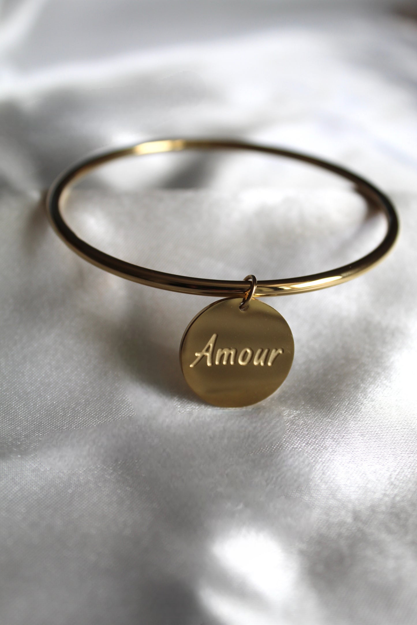 Bracelet jonc message Amour