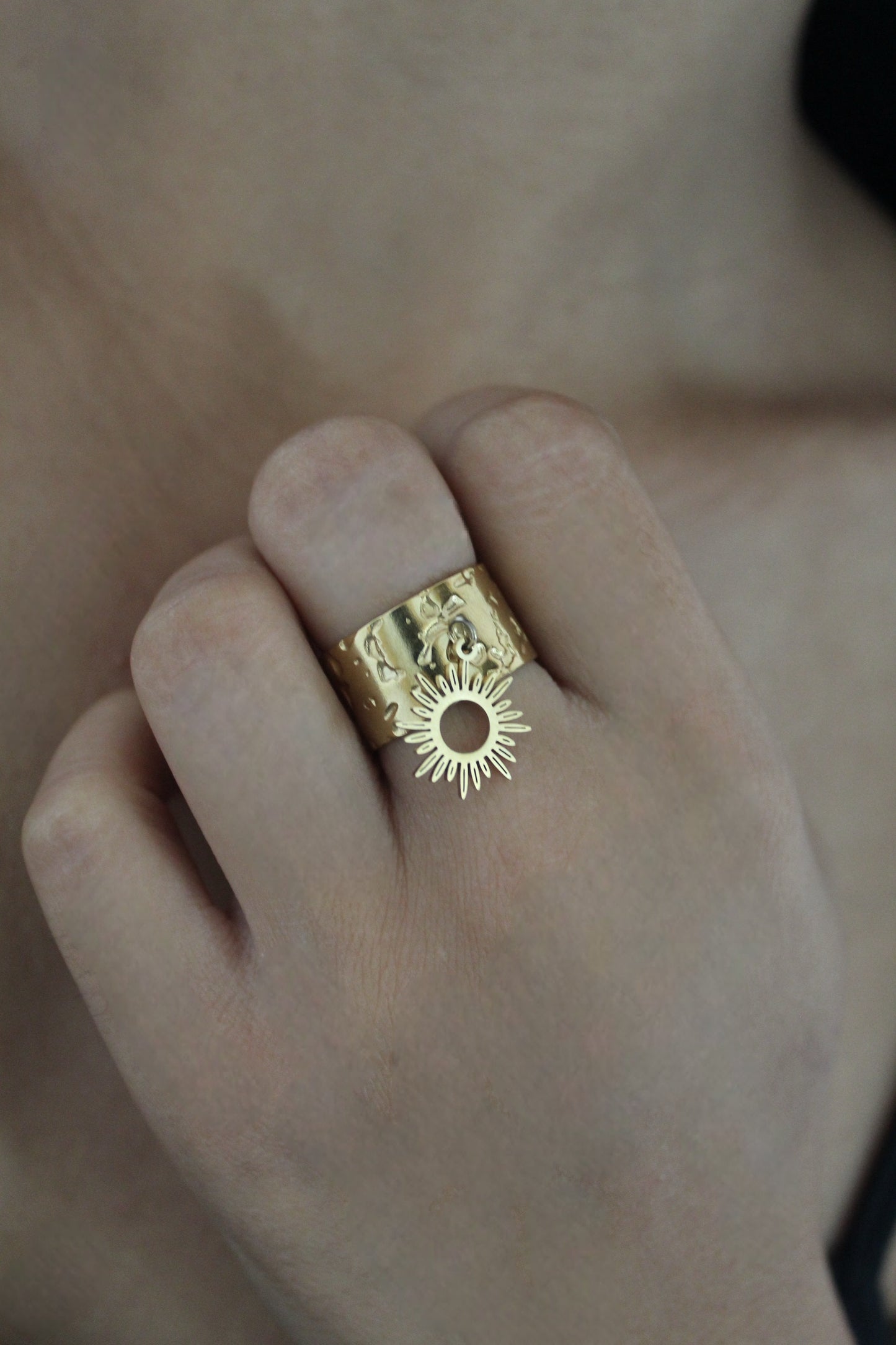 Bague Soleil d’Olympe - Bijoux en acier inoxydable - Les bijoux d’Anaïs