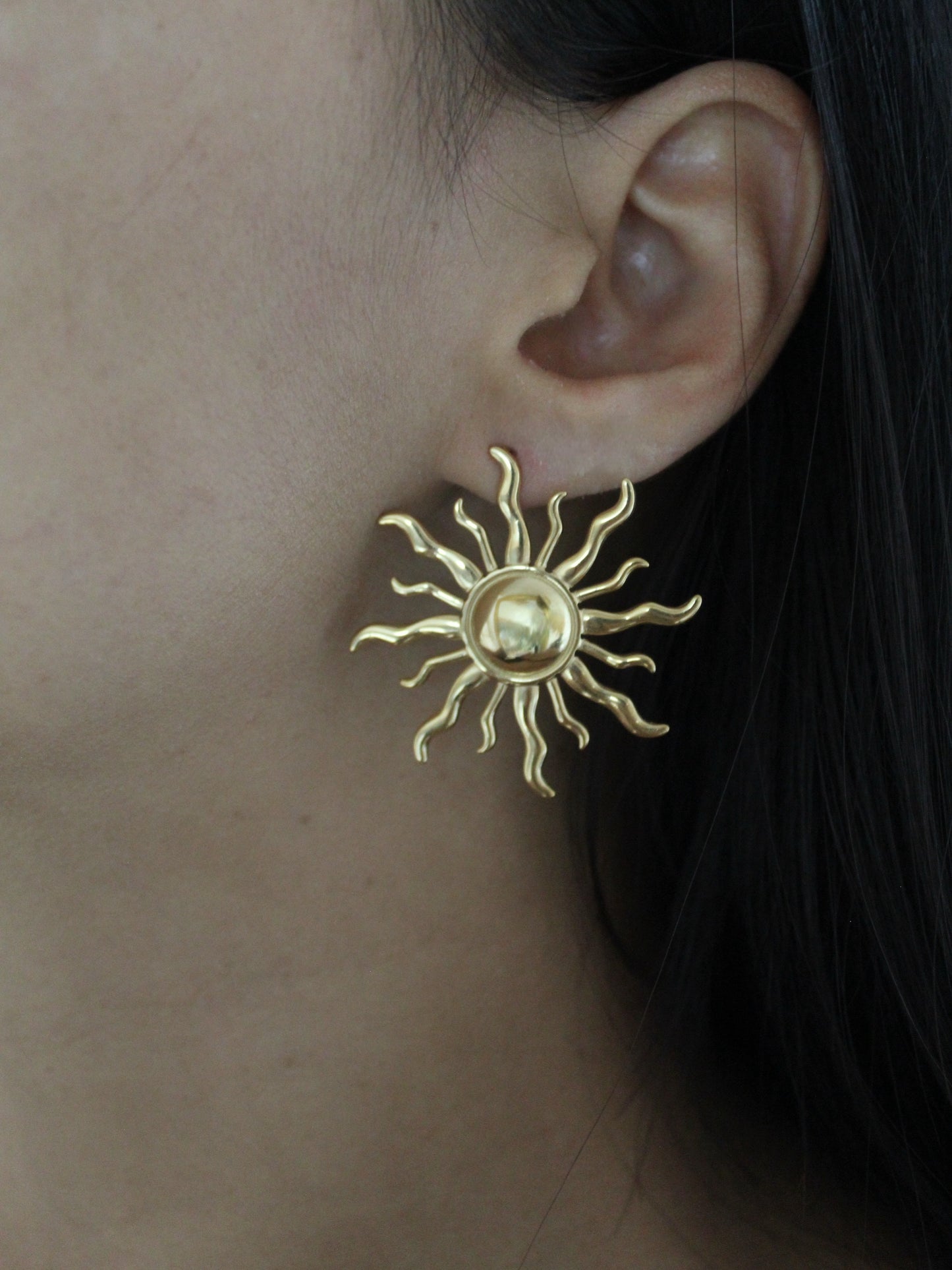 Boucles d’oreilles soleil - Bijoux en acier inoxydable - Les bijoux d’Anaïs