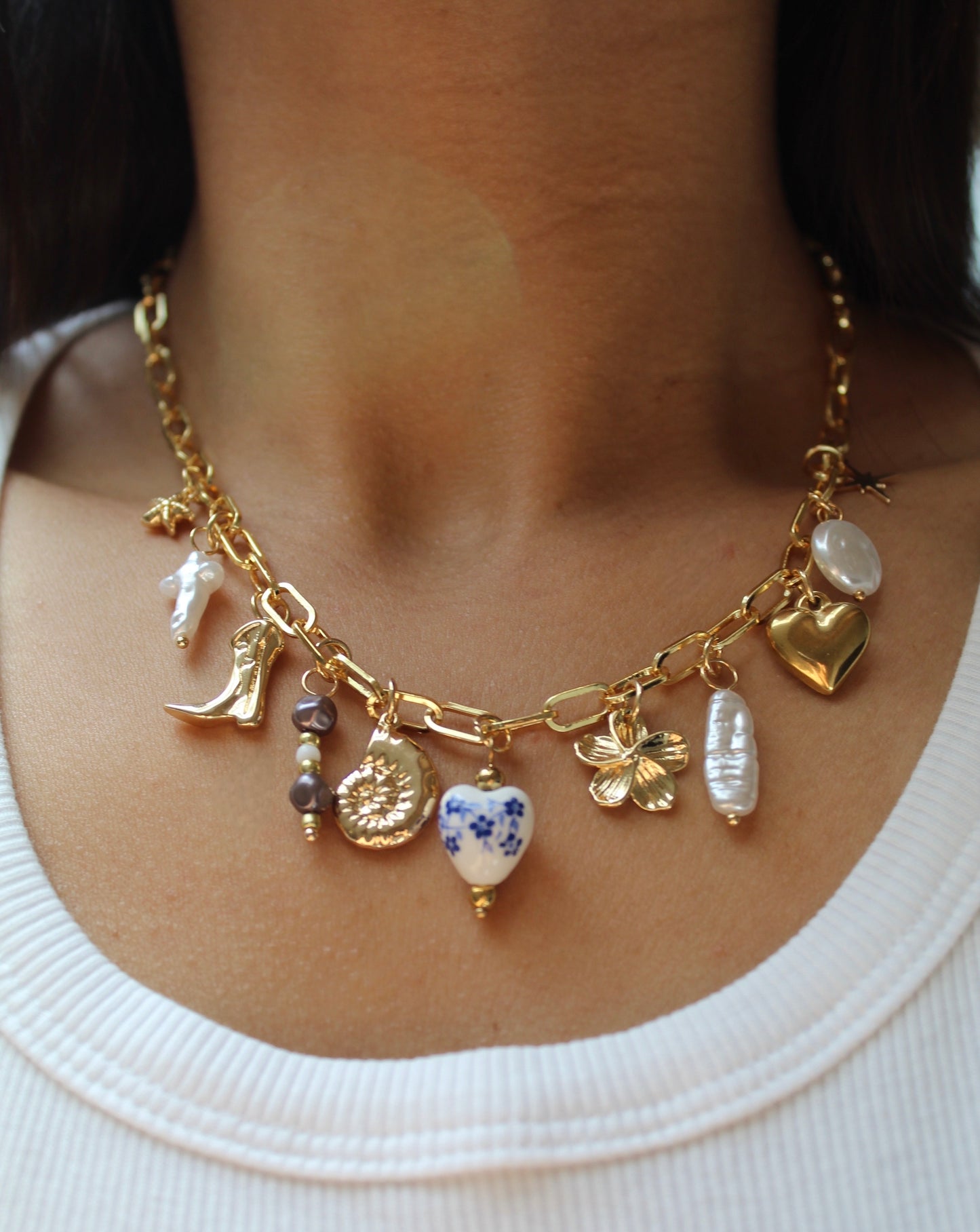 Collier breloques Marina