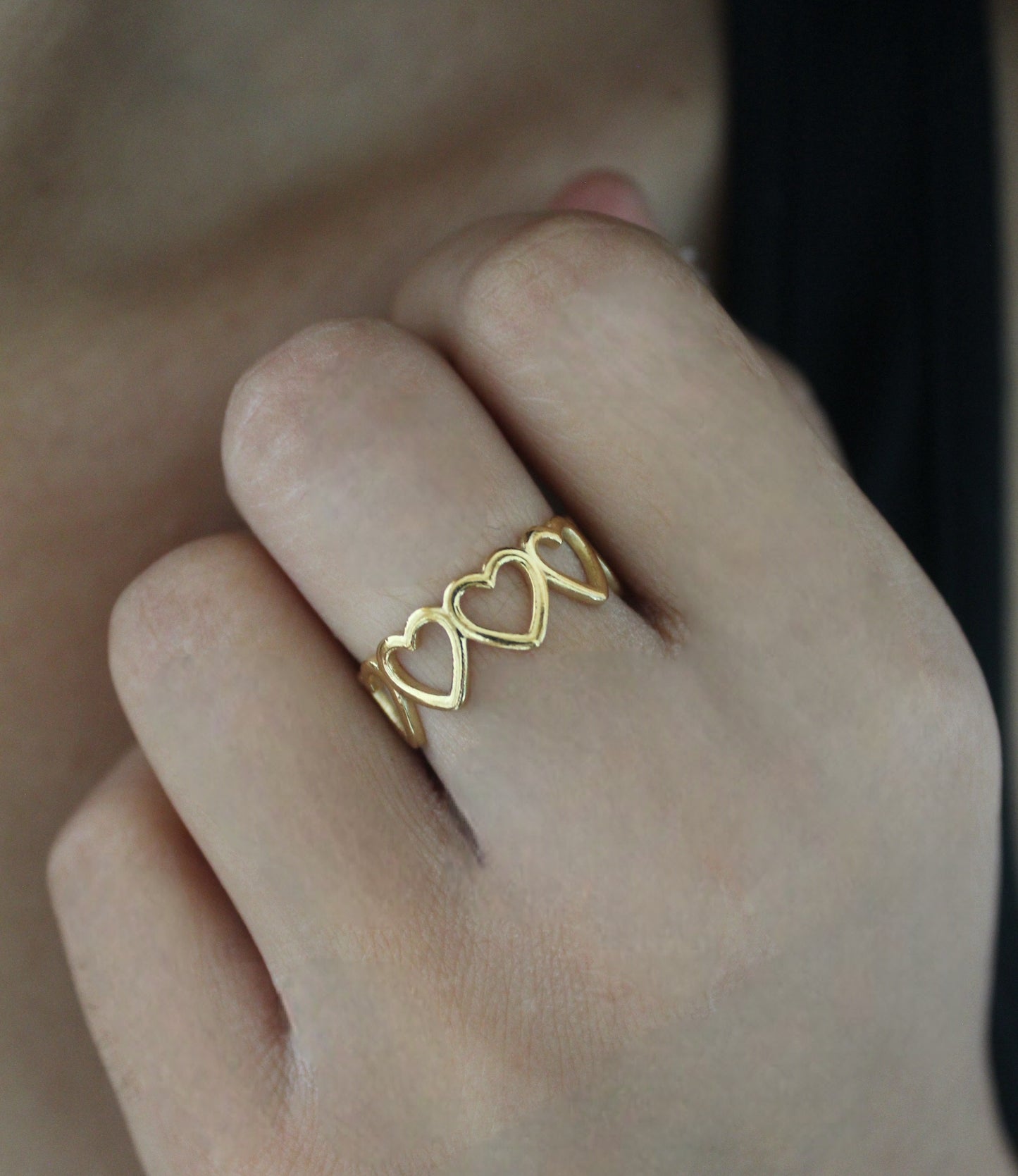 Bague cœurs