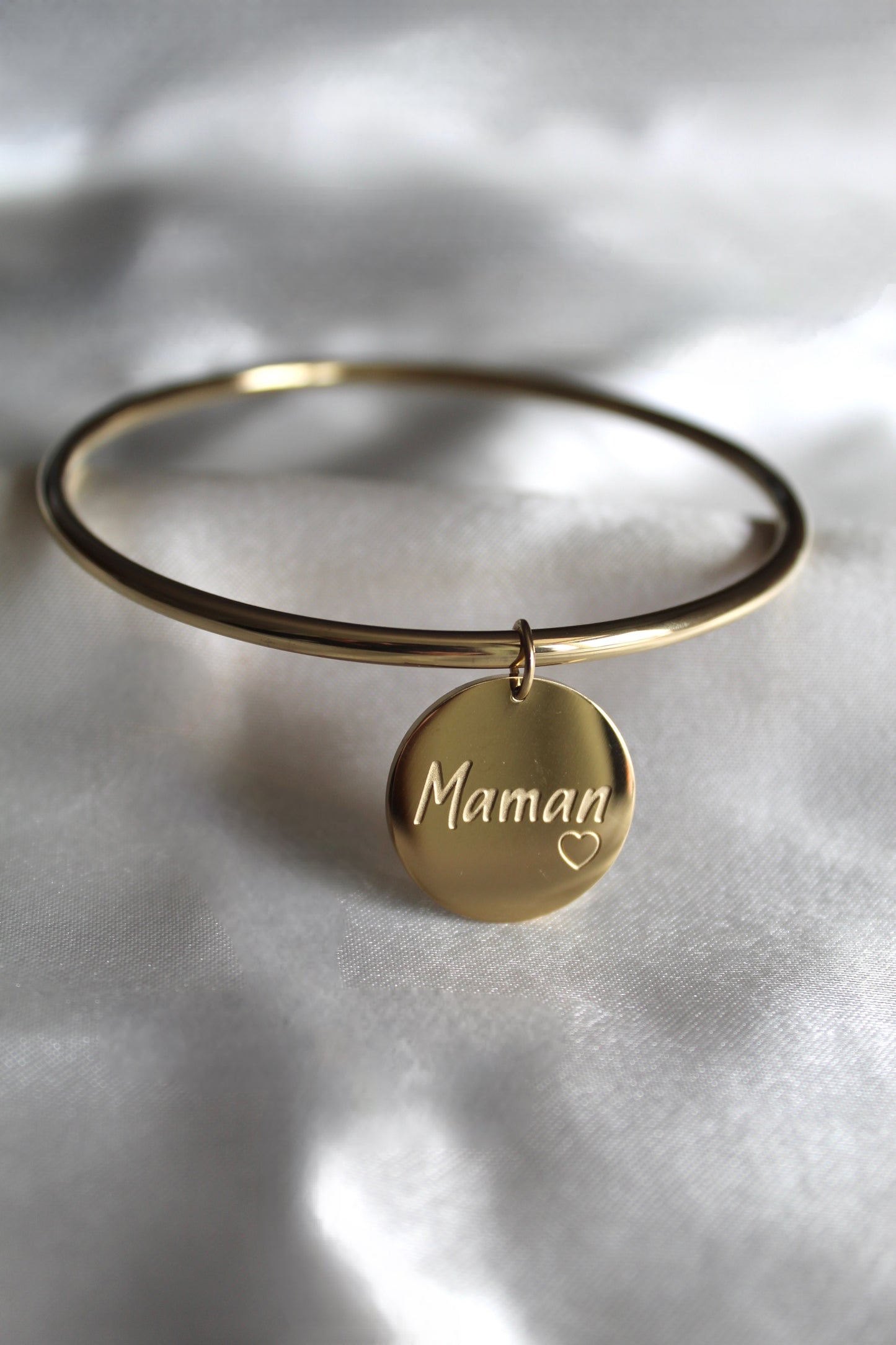 Bracelet jonc message Maman