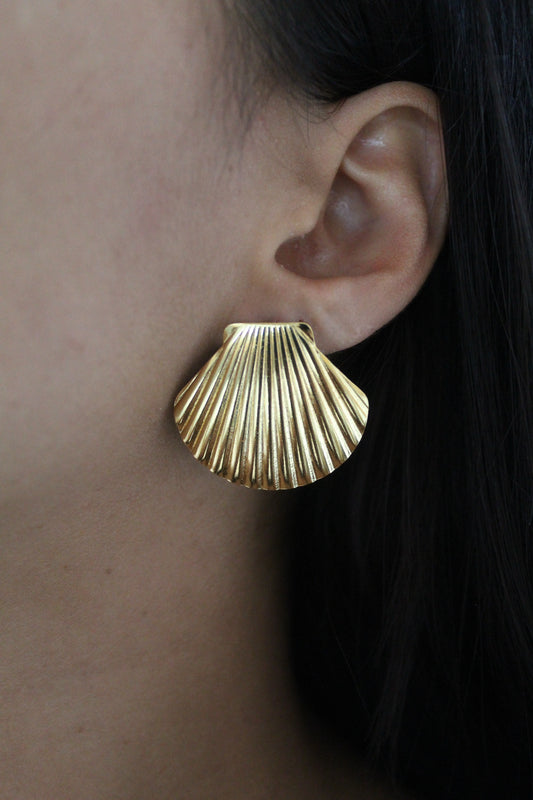 Boucles d’oreilles coquillage - Bijoux en acier inoxydable - Les bijoux d’Anaïs