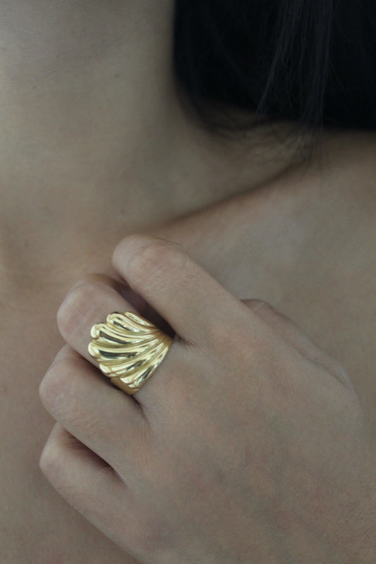 Bague Coquille Divine - Bijoux en acier inoxydable - Les bijoux d’Anaïs